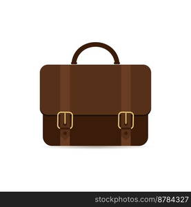 Briefcase vector icon on a white background.