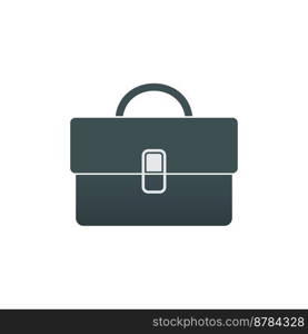 Briefcase vector icon on a white background.
