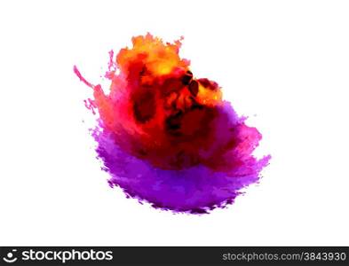 Bright abstract color blots