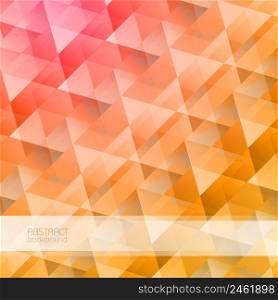 Bright abstract geometric background with colorful triangular crystal shapes in mosaic style vector illustration. Bright Abstract Geometric Background