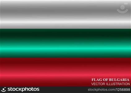 Bright background with flag of Bulgaria. Happy Bulgaria day background. Bright button with flag. Vector Illustration.. Bright background with flag of Bulgaria. Happy Bulgaria day background. Bright button with flag.
