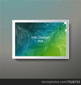 Bright banner template for business design, reports, presentation, workflow layout.
