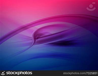 Bright blue and green vector modern futuristic background with abstract waves and gradient