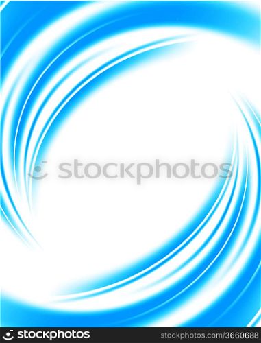 Bright blue background. Abstract colorful illustration
