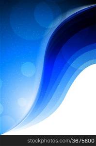 Bright blue background with circles. Abstract illustration