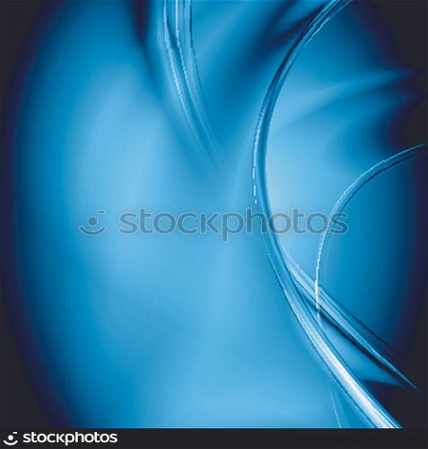 Bright blue waves modern background