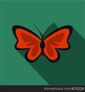Bright butterflyicon. Flat illustration of bright butterfly vector icon for web. Bright butterfly icon, flat style.