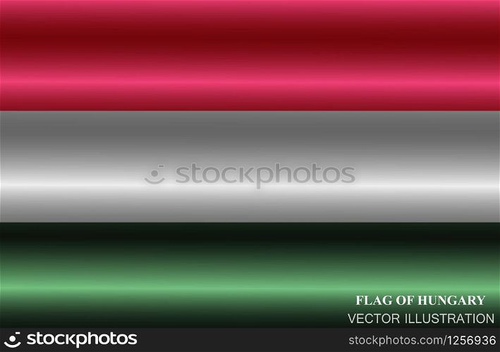 Bright button with flag of Hungary. Happy Hungary day button. Bright button with flag. Vector.. Bright button with flag of Hungary. Happy Hungary day button. Bright button with flag.