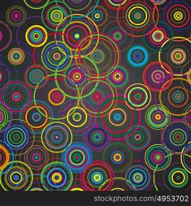 Bright color abstract background in minimalist style made from colorful circles. Business concept for cover decoration of brochure, flyer or report.. Bright color abstract background in minimalist style made from colorful circles. Business concept for cover decoration of brochure, flyer or report