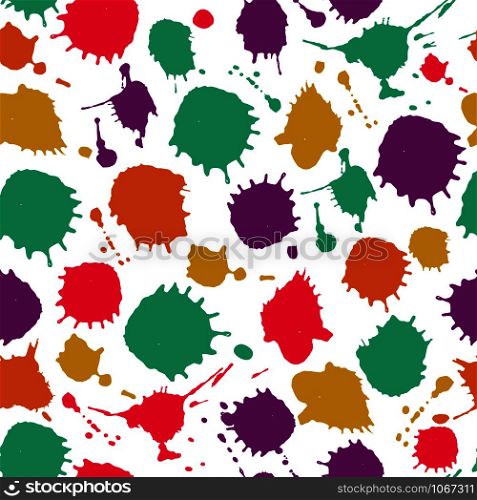 Bright color seamless pattern. Vector colors illustration. Blots seamless pattern.