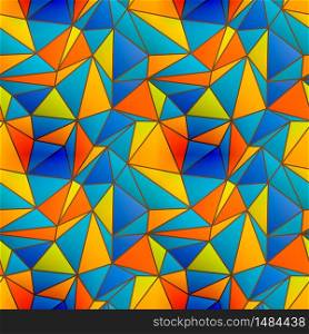 Bright colorful stained glass window seamless pattern. Colorful stained glass window seamless pattern