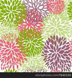 Bright Floral seamless pattern. Vector illustration for wallpapers, textile, web and other design