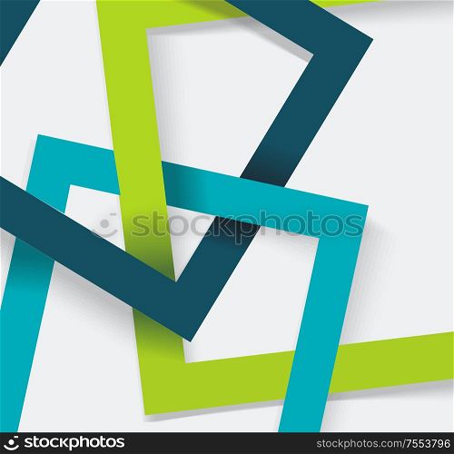 Bright geometric background from rainbow rhombus frames, vector texture pattern.