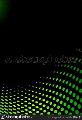 bright green background with wave effect and copy space