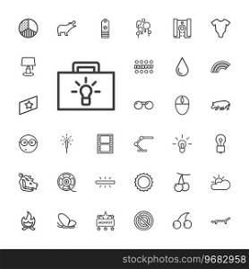 Bright icons Royalty Free Vector Image