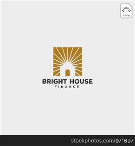 bright, light house finance business logo template vector illustration - vector. bright, light house finance business logo template illustration