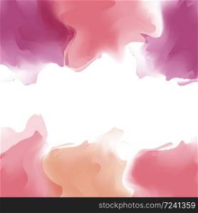 Bright multicolor watercolor background. Marble effect cover, smoke, steam. Colourful template. Watercolor splatters.Vector
