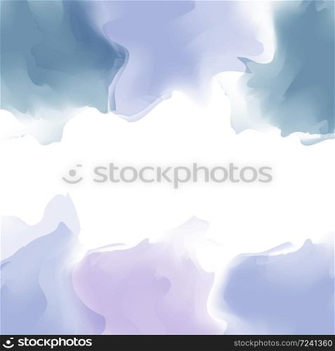 Bright multicolor watercolor background. Marble effect cover, smoke, steam. Colourful template. Watercolor splatters.Vector