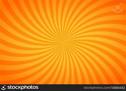 Bright orange and yellow stripes, retro twisted background. Bright orange and yellow stripes, twisted background