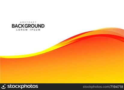 Bright orange background. Abstract colorful illustration