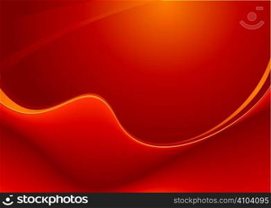 Bright orange colored illustrated abstract background with copyspace