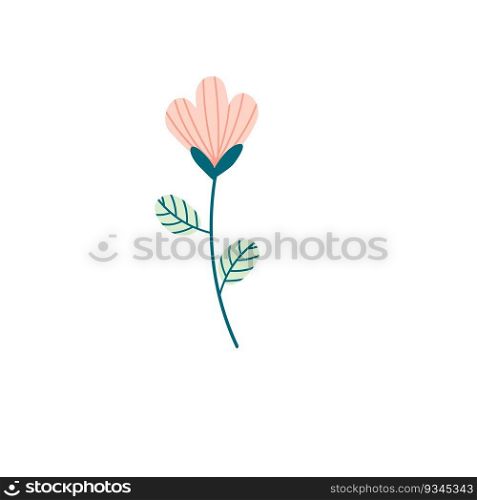 Bright pink flowers clipart isolated. Bright pink flowers clipart