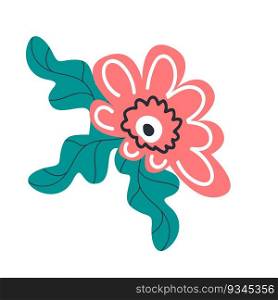 Bright pink flowers clipart isolated. Bright pink flowers clipart