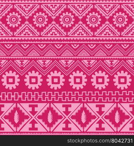 bright pink native american ethnic pattern. pink native american ethnic pattern theme vector art