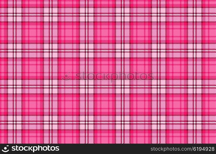 Bright pink seamless tartan