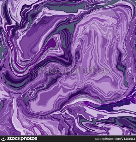 Bright purple marbling effect swirls trendy background. For design cover, invitation, flyer, poster, business card, design packaging. Vector illustration.. Bright purple marbling effect swirls trendy background.