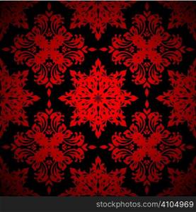 Bright red seamless abstract background with repeat design