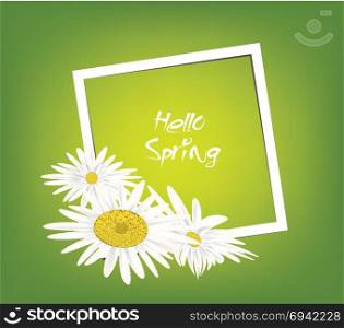 Bright spring banners design. Frame background