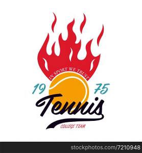 Bright tennis design. Logo icon design. Print badge. Bright tennis design. Logo icon design Print badge
