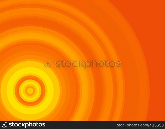 Bright yellow and orange vector background with a circle pattern for design