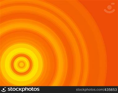 Bright yellow and orange vector background with a circle pattern for design