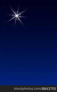 Brightest star vector image