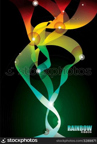 Brightly coloured background pattern with a space theme and neon lights