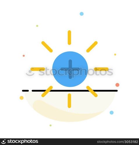 Brightness, Interface, Ui, User Abstract Flat Color Icon Template
