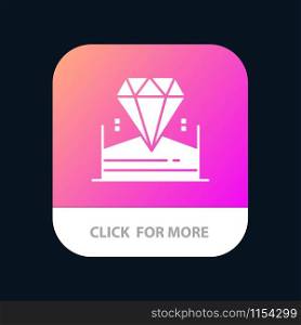 Brilliant, Diamond, Jewel, Hotel Mobile App Icon Design