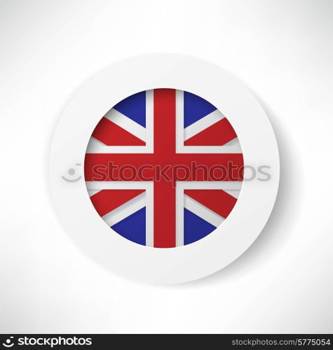 britain flag button