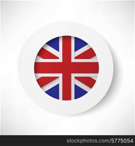 britain flag button