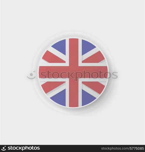 britain flag button