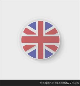 britain flag button
