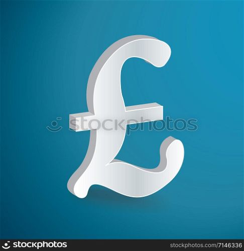 British Pound icon symbol vector