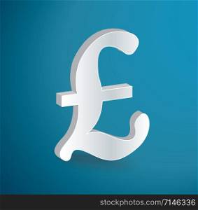 British Pound icon symbol vector