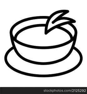Broccoli cream soup icon outline vector. Gazpacho bowl. Mushroom food. Broccoli cream soup icon outline vector. Gazpacho bowl