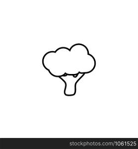 Broccoli food sign icon. Vector eps10 food sign