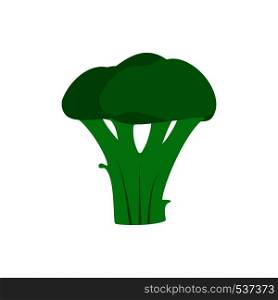 Broccoli green natural health vitamin plant vector icon. Ingredient agriculture flat delicious food top view vegetable.