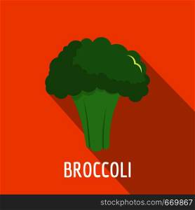 Broccoli icon. Flat illustration of broccoli vector icon for web. Broccoli icon, flat style.
