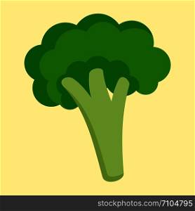 Broccoli icon. Flat illustration of broccoli vector icon for web design. Broccoli icon, flat style
